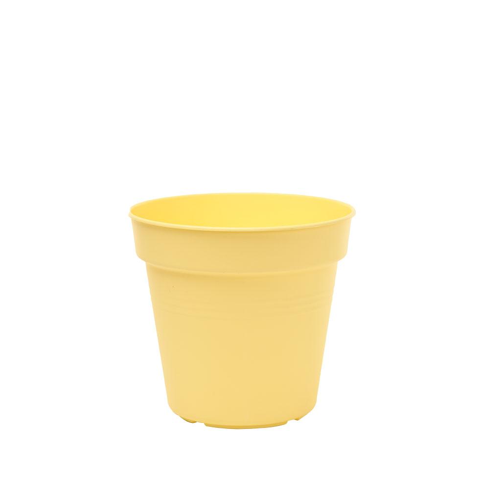 Pots de Jardin Rond avec plat circulaire (13cm, Lot de 4)