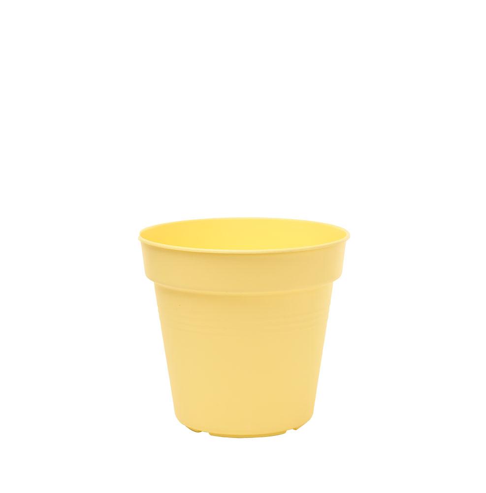 Pots de Jardin Rond avec plat circulaire (11cm, Lot de 4)