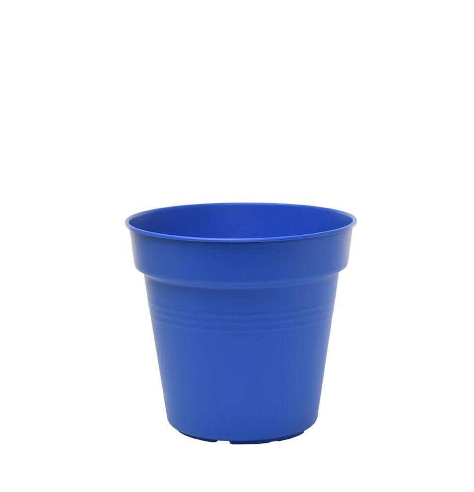 Pots de Jardin Rond avec plat circulaire (13cm, Lot de 4)