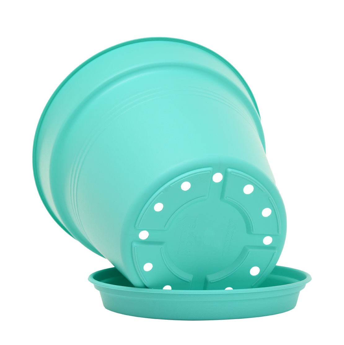 Pots de Jardin Rond avec plat circulaire (15cm, Lot de 4)