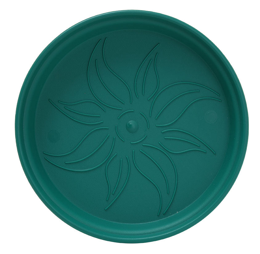 Pots de Jardin Rond avec plat circulaire (17cm, Lot de 4)