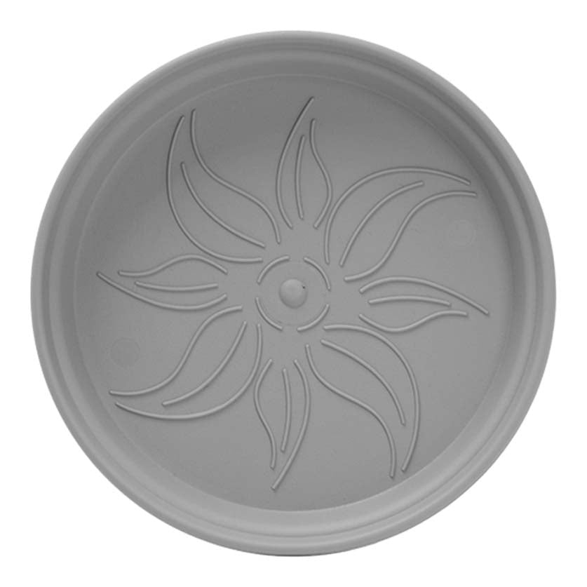 Pots de Jardin Rond avec plat circulaire (17cm, Lot de 4)