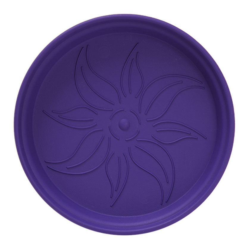 Pots de Jardin Rond avec plat circulaire (15cm, Lot de 4)