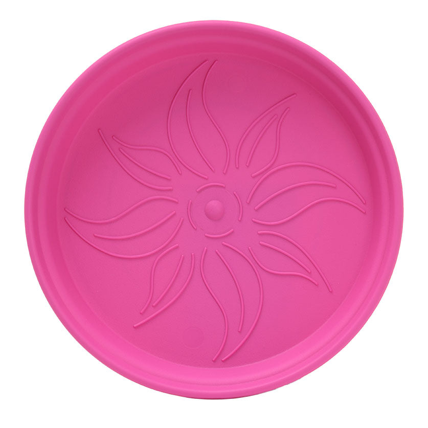 Pots de Jardin Rond avec plat circulaire (17cm, Lot de 4)