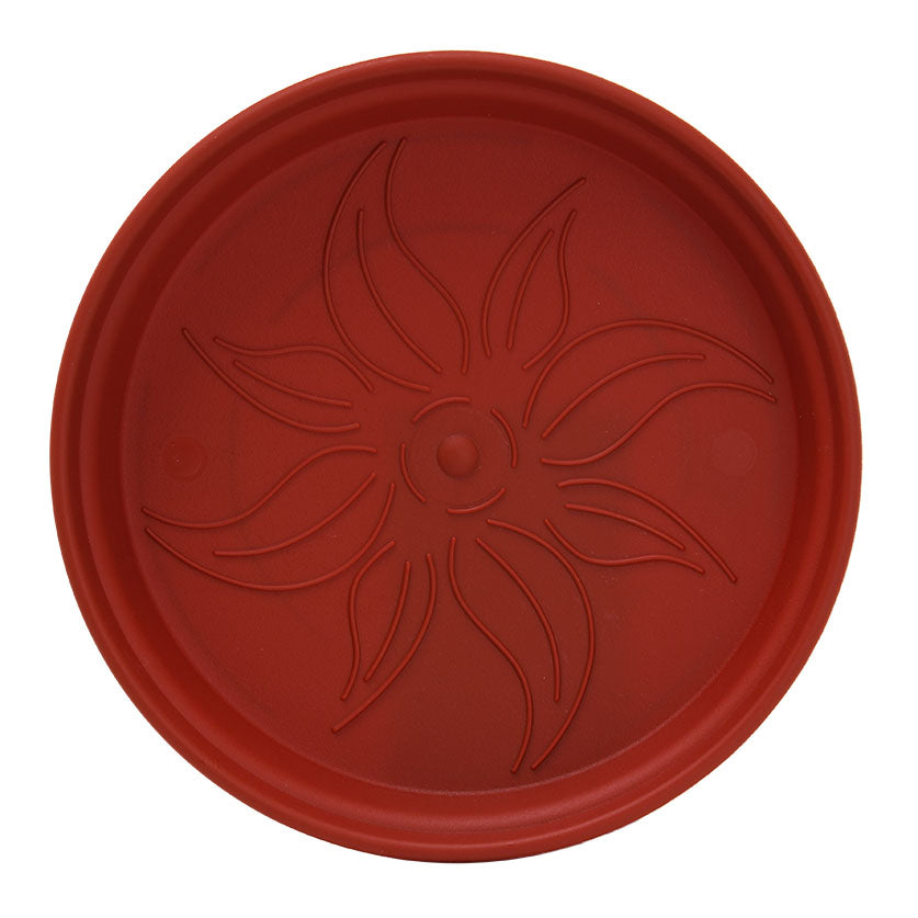 Pots de Jardin Rond avec plat circulaire (17cm, Lot de 4)