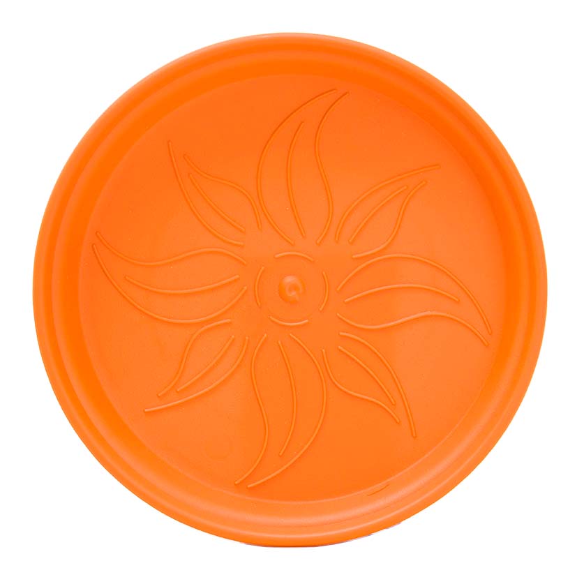 Pots de Jardin Rond avec plat circulaire (19 Cm, Lot de 4)