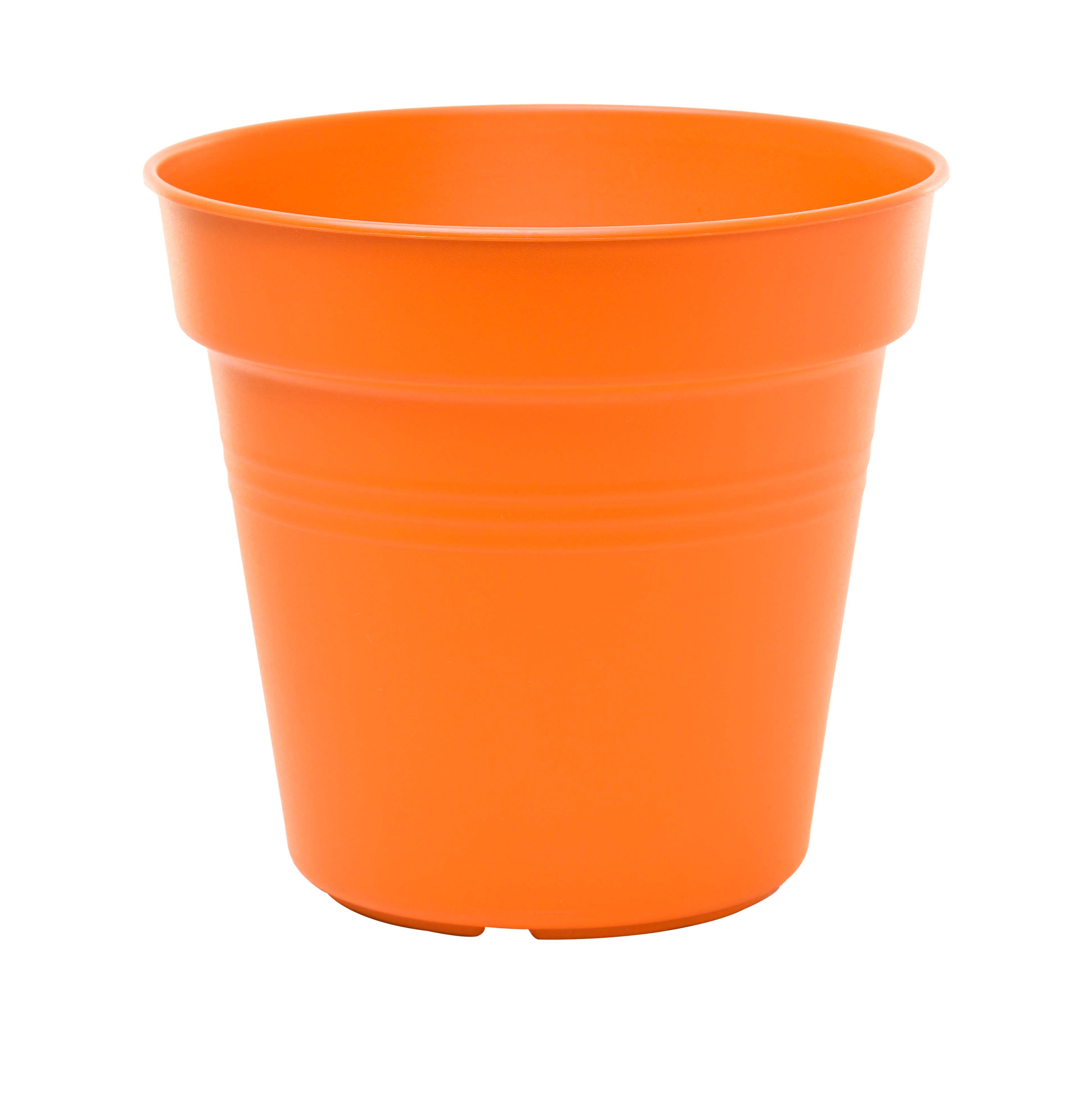 Pots de Jardin Rond avec plat circulaire (19 Cm, Lot de 4)