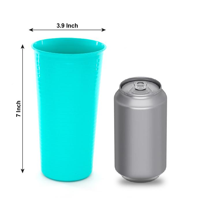 Gobelet réutilisable en plastique 850ml (Lot de 6)- Mintra France