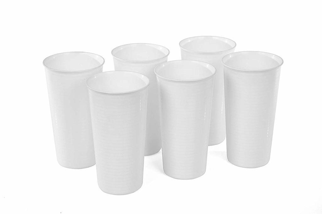Gobelet réutilisable en plastique 850ml (Lot de 6)- Mintra France